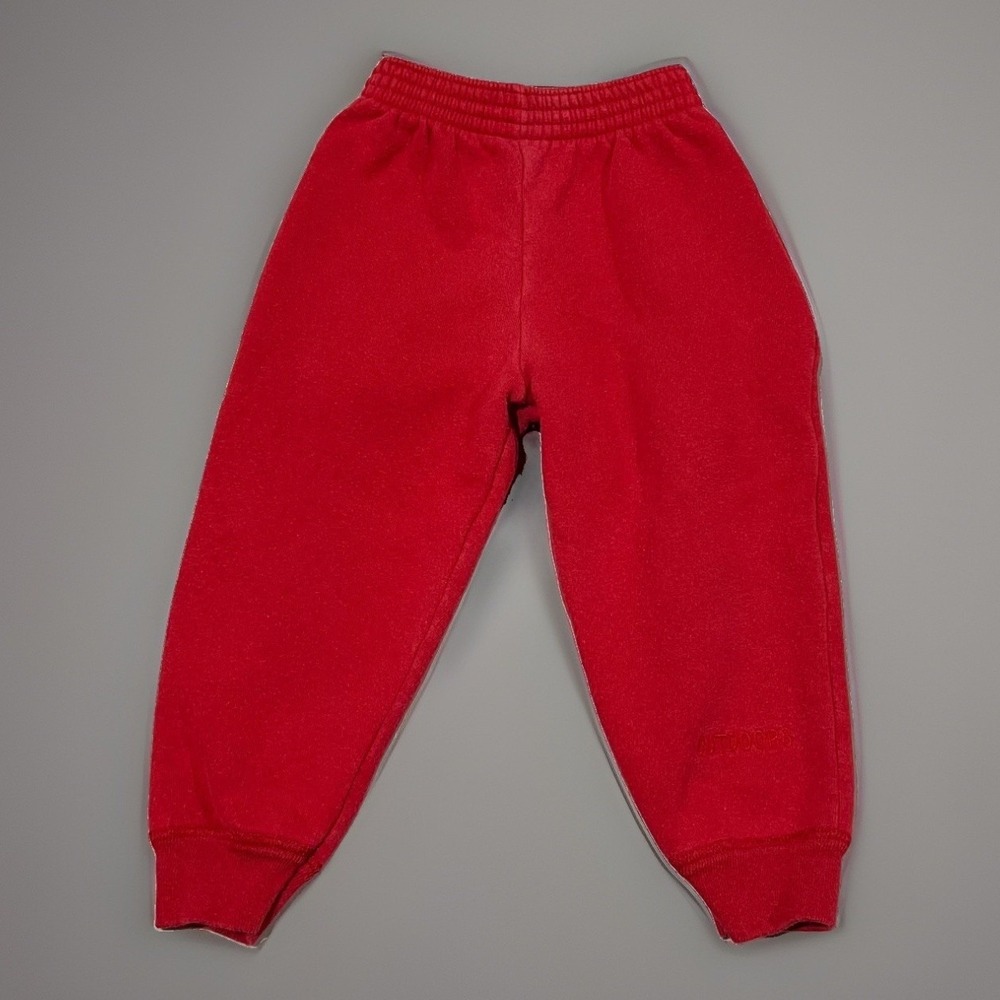 Vtg Carters Kids Red Elastic Waist Jogger Sweatpants Size 2T